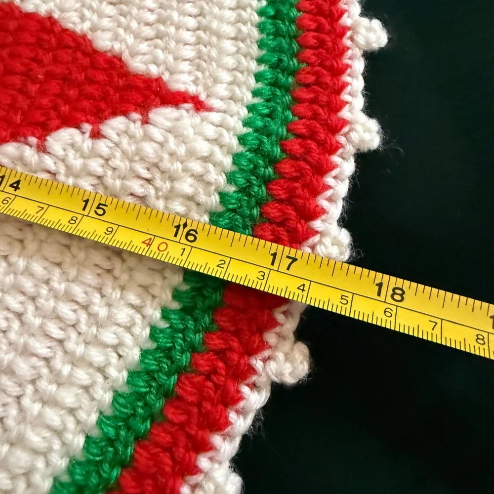 Vintage Crochet‎ Christmas Tree Trivet Pot Holder Set Handmade Holiday Kitchen